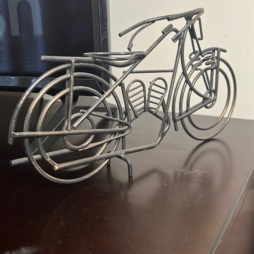 Wire Bicycle Figurine